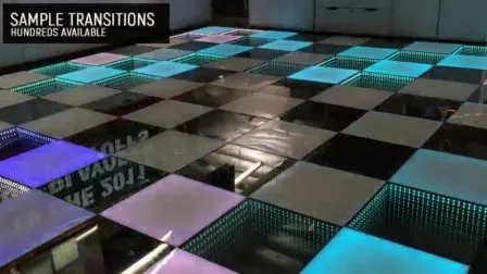 Wireless Magnetic DMX Control LED Dance Floor One Second to Install Disco LED Light